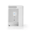 A white and gray portable air cooler with a transparent water reservoir. Produktbild-Vorschau