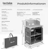TecTake 402921, Grau, 7,1 kg, 760 mm, 535 mm, 1070 mm Produktbild-Vorschau 5