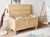 BELIANI Sitzbank mit Stauraum Beige u. Hellbraun Produktbild-Vorschau 4