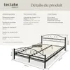 Lit design romantique avec sommier - 200 x 140 cm, Voir les images du produit 6