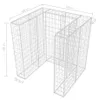 vidaXL gabionový kryt na 1 odpadkový kôš oceľ 110x100x120cm Náhľad obrázku produktu 8