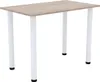 AKKE Sonoma Esstisch mit weiße beine LxBxH: 70x60x74 cm Produktbild-Vorschau 2