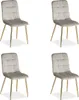 Chaise Salle à Manger Lot de 4 Crème Design Moderne Chaises Voir les images du produit 1