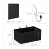 Relaxdays Werkzeugwand, Metall Lochwand, HxB 45 x 45 cm, Produktbild-Vorschau 4