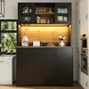 Küchenschrank 120x40x180 cm - Modernes Sideboard mit Produktbild-Vorschau 1