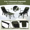 Chaise de pêche COSTWAY Chaise de camping avec repose-pieds Voir les images du produit 4
