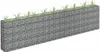 A gabion planter filled with soil and grass, shown against a white background. Náhled obrázku produktu