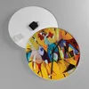 Wanduhr - Rund - Glasuhr - Abstraktion modern - 40x40cm - Produktbild-Vorschau 2