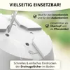 Plastard Blumentopf 5er Set Ø18 cm mit Untersetzer Weiss - Produktbild-Vorschau 3