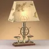 Dekorative Tischleuchte Messing massiv Maritim 53 cm hoch Produktbild-Vorschau 1