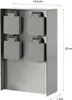 Grafner® Edelstahl Steckdosensäule mit 4 Außensteckdosen Produktbild-Vorschau 3