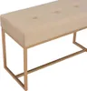 vidaXL Lavice 80 cm béžová sametová Náhled obrázku produktu 3