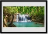 Bild 70x50 MDF-Rahmen Wandkunst Wasserfall Lake Forest Produktbild-Vorschau 1