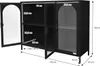 ML-Design Witryna 120x93x40cm Czarna witryna z 4 Podgląd zdjęcia produktu 6