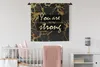 MuchoWow® Wandteppich Wandbehang Zitat - Motivation - Gold Produktbild-Vorschau 1