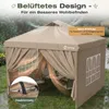 Sekey Faltpavillon 3x3 m Pop Up Gartenpavillon wasserdicht Produktbild-Vorschau 5