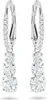 A pair of diamond drop earrings on a white background. Produktbild-Vorschau
