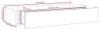 vidaXL Wandregale mit Schubladen 2 Stk. Grau 60x23,5x10 cm Produktbild-Vorschau 8