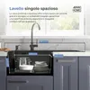 ANW HOME lavello cucina 78x50 cm destro topmount Graphite Anteprima dell’immagine prodotto 2