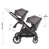 BabyGo Geschwisterwagen DUO, grau/schwarzer Griff Produktbild-Vorschau 6