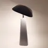 wiederaufladbare LED Tischlampe 70s-Style grau H. 36cm Produktbild-Vorschau 4