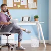 Relaxdays Papierkorb, Büro & Jugendzimmer, offen, rund, Produktbild-Vorschau 3