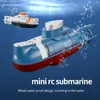 Mini RC ponorka, dálkově ovládaná loď, vodotěsná RC hračka Náhled obrázku produktu 4
