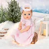 Baby Annabell Weihnachtskleid 43cm - rosa Puppenkleid mit Produktbild-Vorschau 7