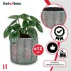 KOTARBAU® Kvetináč keramický veľký 2 kusy Neglazovaná Náhľad obrázku produktu 5