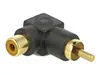 DELOCK Cinch Adapter Stecker zu Buchse gewinkelt Anteprima dell’immagine prodotto 1