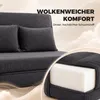 HOMCOM Opklapbare vloerbank 3-in-1, slaapbank met Productafbeelding-voorbeeld 6