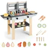 KOMFOTTEU Kinder Grill Spielzeug aus Holz, BBQ Produktbild-Vorschau 1