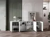AZELIO 4D Sideboard in Weiß, Maße 60x215x37cm (HBT), mit Produktbild-Vorschau 5