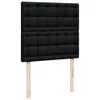 Boxspringbett mit Matratze Schwarz 90x200 cm Stoff Produktbild-Vorschau 9