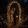 DanDiBo Arco di rose in metallo zincato solido 120 cm Arco Anteprima dell’immagine prodotto 9