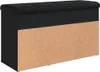 vidaXL Ławka pod buty czarna 82x32x45,5 cm Materiał Podgląd zdjęcia produktu 8