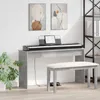 vidaXL Stojan na klavír betonový šedý 120 x 32 x 64 cm Náhled obrázku produktu 2