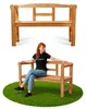 KADAX tuinstoel met rugleuning, hout, parkmodel, 119 cm, Productafbeelding-voorbeeld 1