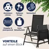 CASARIA® Gartenstühle 6er Set Hochlehner Klappbar 8-Fach Produktbild-Vorschau 9