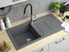 Granitspüle - Spülbecken - Küchenspüle - 86 x 43,5 cm - Produktbild-Vorschau 3