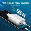 65W rychlonabíječka s 5 výstupy, univerzální cestovní Náhled obrázku produktu 7