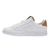 A side view of a white K-Swiss sneaker with brown accents. Produktbild-Vorschau
