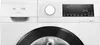 A close-up front view of a white Siemens washing machine. Produktbild-Vorschau