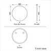 Miroir de salle de bain LED rond 80cm avec rétro-éclairage, Voir les images du produit 6