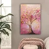 Leinwand Bilder 40x60 cm - Lebensbaum - Rosa - Gold - Produktbild-Vorschau 2