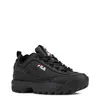 A black Fila sneaker is shown from a side angle against a white background. Voir les images du produit
