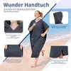 Mikrofaser Badeponcho Damen & Herren, Umziehhilfe & Produktbild-Vorschau 4