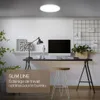 Plafonnier LED salle de bain projections d'eau plat, blanc Voir les images du produit 6