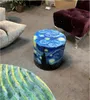 Bertoni pouf in velluto Van Gogh notte stellata - pouf Anteprima dell’immagine prodotto 6