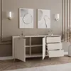 Kommode SCARLETT 163 2D3S mit Schubladen / Beige + Gold Produktbild-Vorschau 4